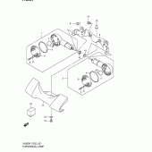 Схема вузла: Поворотники (Model k1/k2/k3) для Suzuki VL800 Intruder Volusia