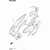 Схема вузла: Бічна кришка для Suzuki AN650 Burgman (EU analogue of SkyWave)