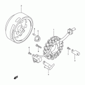 Схема узла: Статор & Ротор для Suzuki DR-Z250