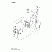 Схема вузла: Задній ліхтар (Стоп-сигнал) (Model w/k5) для Suzuki TF125