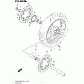 Схема узла: Переднее колесо для Suzuki GSX1300 Hayabusa