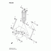 Схема узла: Рычаг прогрессии для Suzuki GSF650 Bandit