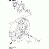 Схема вузла: Переднє колесо (Uh200Al5 P33) для Suzuki UH200 Burgman