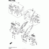 Схема узла: Подножки для Suzuki GSX1300 Hayabusa