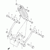 Схема вузла: Важіль прогресії для Suzuki GSX600 Katana