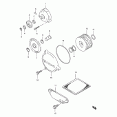 Схема вузла: Масляний насос Suzuki XF650 Freewind