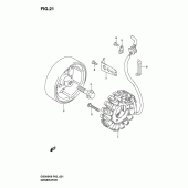 Схема вузла: Генератор для Suzuki GS500