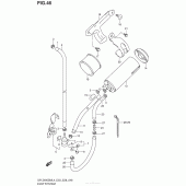 Схема вузла: Система вентиляції бензобака (Dr-Z400Sml4 E33) для Suzuki DR-Z400 DR-Z400SM