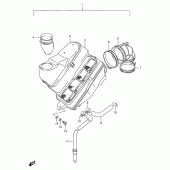 Схема узла: Воздушный фильтр (Front) для Suzuki VS1400 Intruder 1400