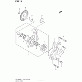 Схема узла: Водяной насос для Suzuki DR-Z400 DR-Z400S