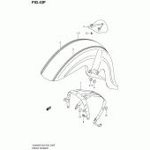 Схема вузла: Переднє крило (Model l0) для Suzuki VL800 Boulevard C50T