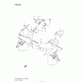 Схема узла: Side Cowling (Glr) для Suzuki GSX-R600
