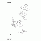Схема вузла: Бардачок & Інструмент (Gsf650sal1 e21) для Suzuki GSF650 Bandit S