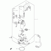Схема вузла: Паливний насос (Model y/k1) для Suzuki GSX-R750