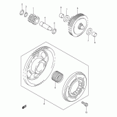 Схема узла: Привод стартера для Suzuki DR-Z400 DR-Z400E