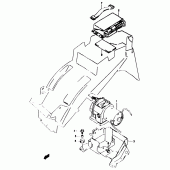 Схема вузла: Блок ABS (Gsf1200sav/saw/sax/say) для Suzuki GSF1200 Bandit