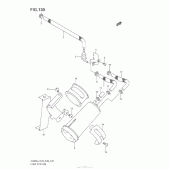 Схема вузла: Система вентиляції бензобака (Vl800C E33) для Suzuki VZ800 Boulevard M50