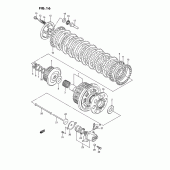 Схема узла: Сцепление для Suzuki GSX1100