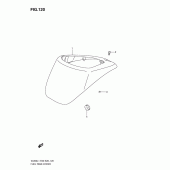 Схема узла: Накладка топливного бака для Suzuki VL800 Boulevard C50T