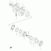 Схема вузла: Балансувальний вал для Suzuki AN400 Burgman (EU analogue of SkyWave)