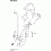 Схема вузла: Система вентиляції бензобака (Dr-Z400Sl7 E33) для Suzuki DR-Z400 DR-Z400S