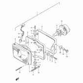 Схема вузла: Фара (Model r) для Suzuki DR650 DR650RE