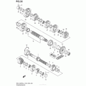 Схема узла: Трансмиссия для Suzuki GSX1300 Hayabusa