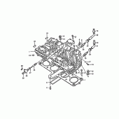Схема вузла: Головка циліндра Suzuki GS1000