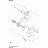 Схема вузла: Водяний насос Suzuki GSX-R750