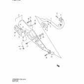 Схема вузла: Вихлопна система (Model k2/k3/k4/k5) для Suzuki DR200 DR200SE