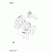 Схема вузла: Привід стартера для Suzuki GS500