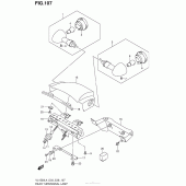 Схема вузла: Rear Turnsignal Lamp (Vl1500Bl4 E33) для Suzuki VL1500 Boulevard C90