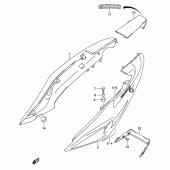 Схема вузла: Бічні панелі (Model k3) для Suzuki GS500