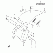 Схема вузла: Заднє крило Suzuki DR-Z250