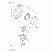 Схема узла: Привод стартера для Suzuki VLR1800 Intruder C1800R/ Boulevard C109R