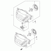 Схема вузла: Фара для Suzuki GSX250 Across