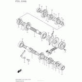 Схема узла: Трансмиссия для Suzuki DR650 DR650SE