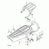 Схема узла: Сиденье для Suzuki TS250