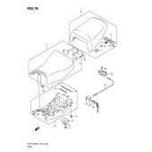 Схема узла: Сиденье для Suzuki GSF1250 Bandit S