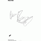 Схема вузла: Передній бардачок для Suzuki AN650 Burgman (EU analogue of SkyWave)