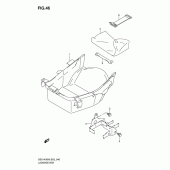 Схема узла: Ящик для багажа для Suzuki GSX1400