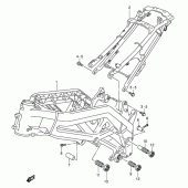 Схема узла: Рама (Model k3/k4/k5/k6) для Suzuki SV650