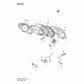 Схема узла: Спидометр (Gsr600k6/k7/k8, gsr600uk6/uk7/uk8) для Suzuki GSR600