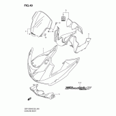 Схема вузла: Облицювальні елементи (Gsf1200s/sa) для Suzuki GSF1200 Bandit