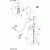 Схема вузла: Задній гальмівний циліндр (Sfv650L5 E28) для Suzuki SFV650 Gladius