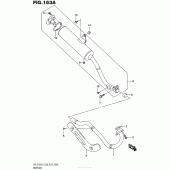 Схема узла: Выхлопная система для Suzuki DR-Z125 DR-Z125