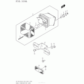 Схема узла: Задний фонарь (Стоп-сигнал) для Suzuki DR-Z400 DR-Z400S