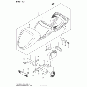 Схема вузла: Задній ліхтар (Стоп-сигнал) (Vl1500Bl4 E33) для Suzuki VL1500 Boulevard C90 BOSS
