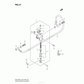 Схема узла: Задний тормозной цилиндр для Suzuki RM-Z450