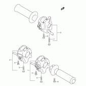 Схема вузла: Пульт керування рульовим (Model k3) для Suzuki GSX1300 Hayabusa